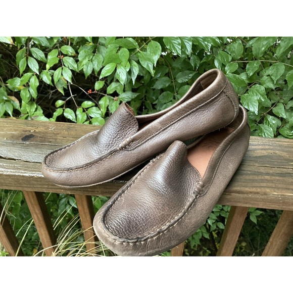 m_6301003cbd0629f666936e07.jpg J Crew 9.5 Men’s Driving Moccasins Italian Brown Slip On Leather Loafers Shoes